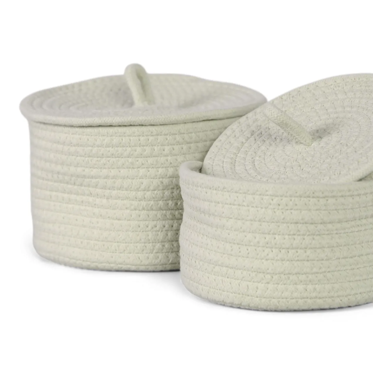 Mand Boas pistachio green - set van 2