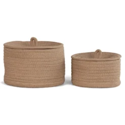 Mand Boas warm beige - set van 2