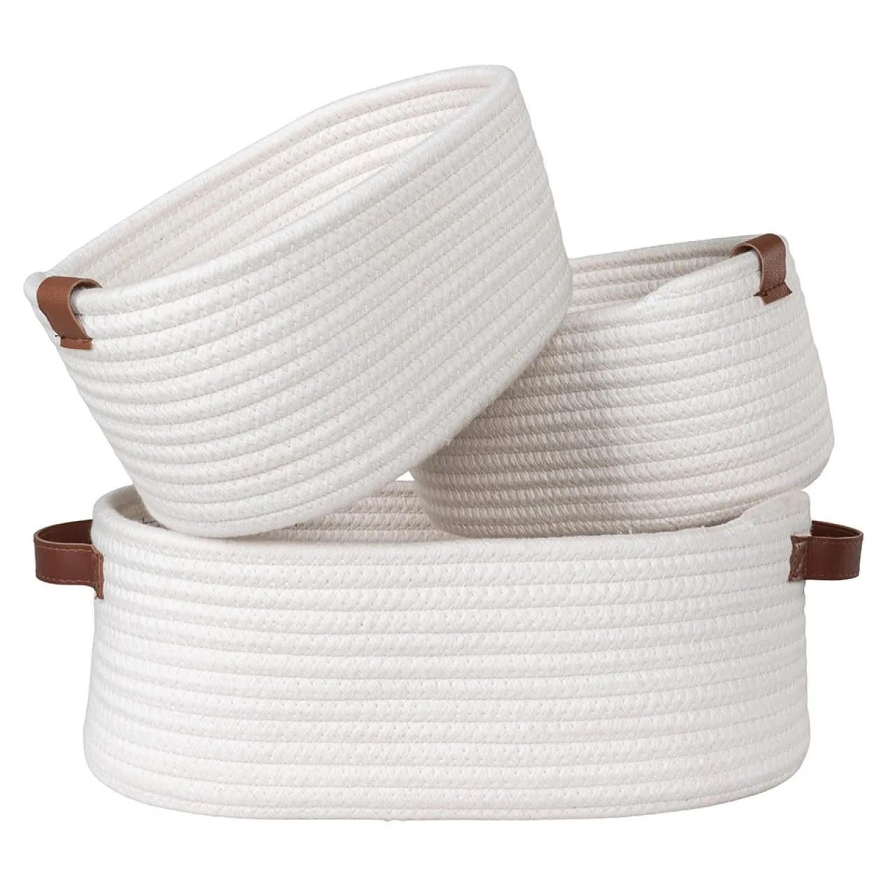 Mand Jalesa - set van 3 Wit