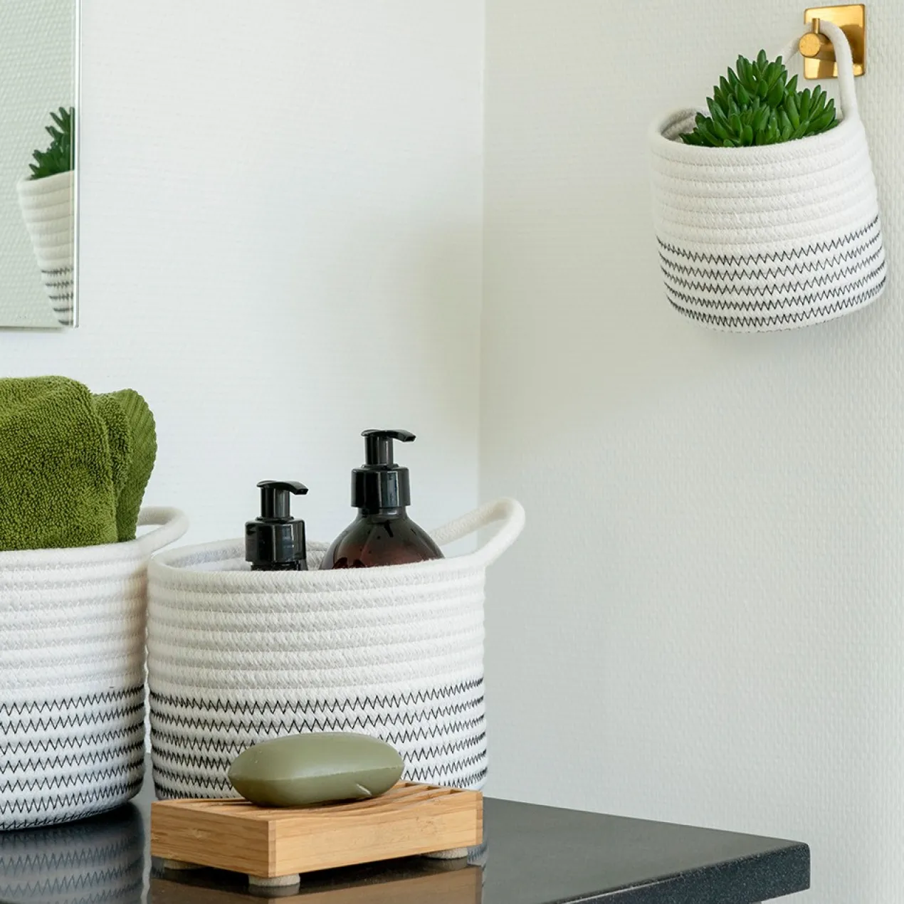Mand Sascha - set van 3 Wit