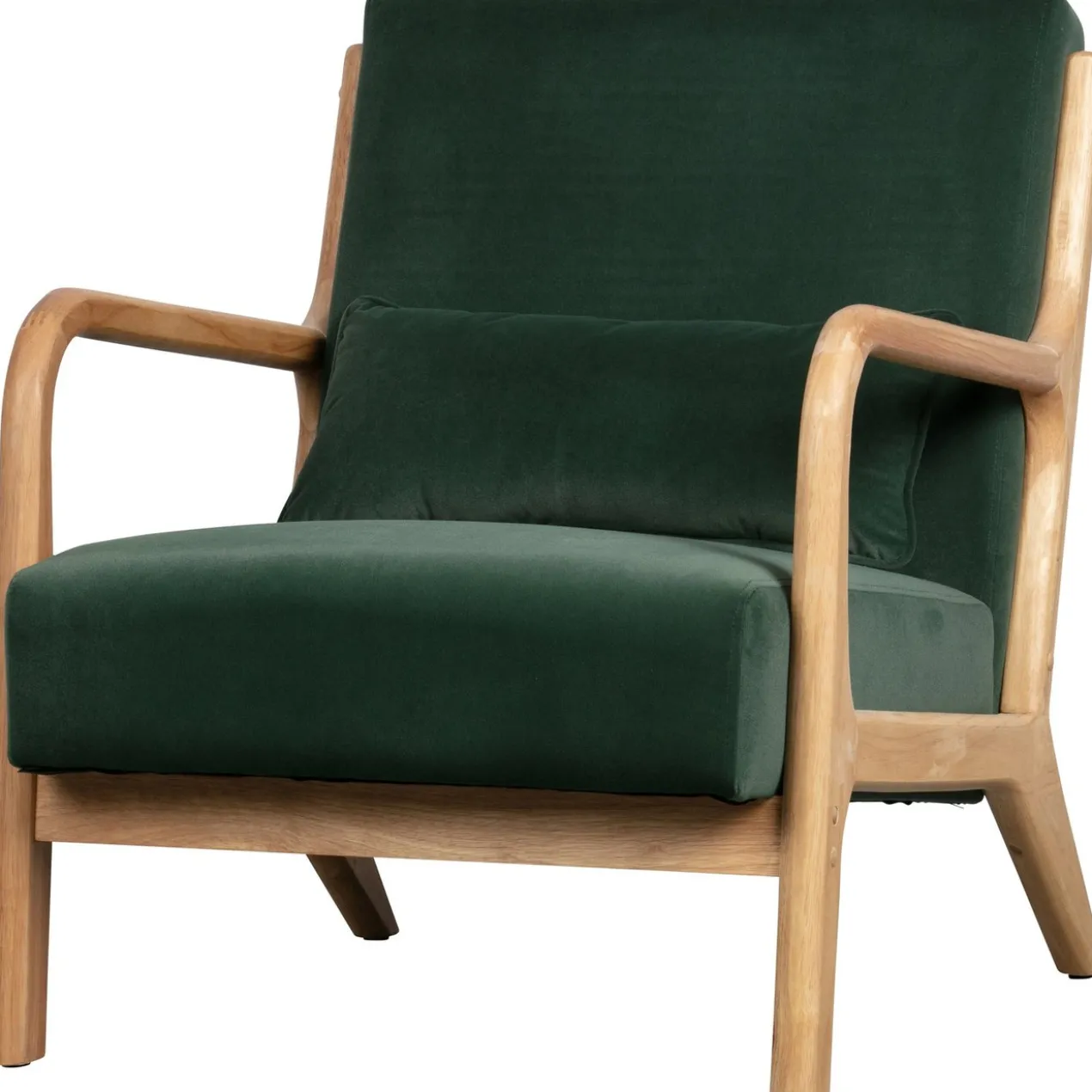 Mark fauteuil velvet flesgroen