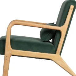 Mark fauteuil velvet flesgroen