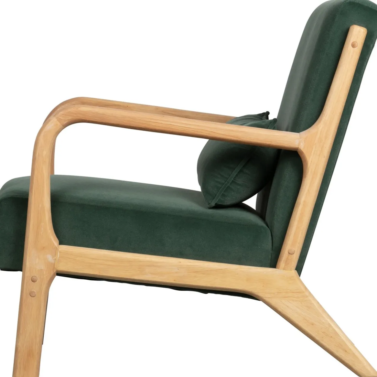 Mark fauteuil velvet flesgroen
