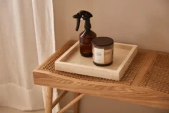 Marmer dienblad beige 30x30cm