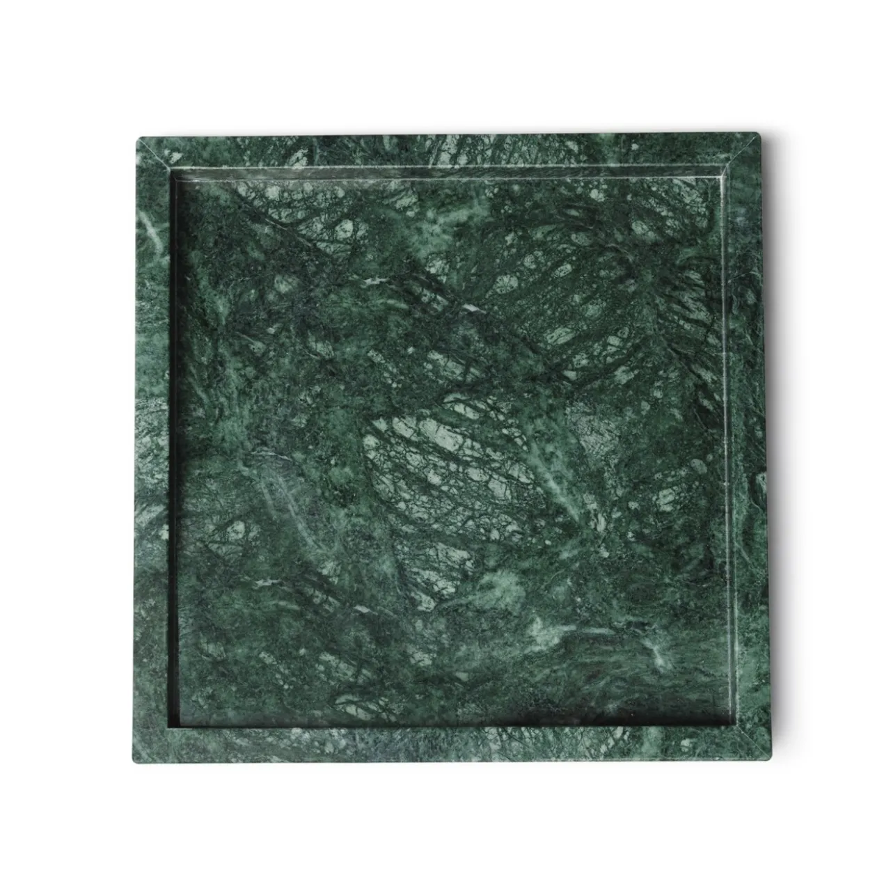 Marmer dienblad groen 30x30cm