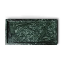 Marmer dienblad met rand tray 15x30cm groen