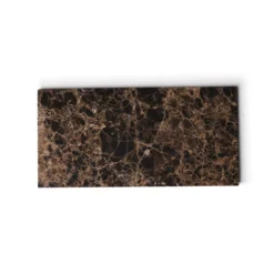 Marmer dienblad rechthoek M bruin 15x30cm