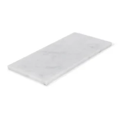 Marmer dienblad rechthoek M wit 15x30cm
