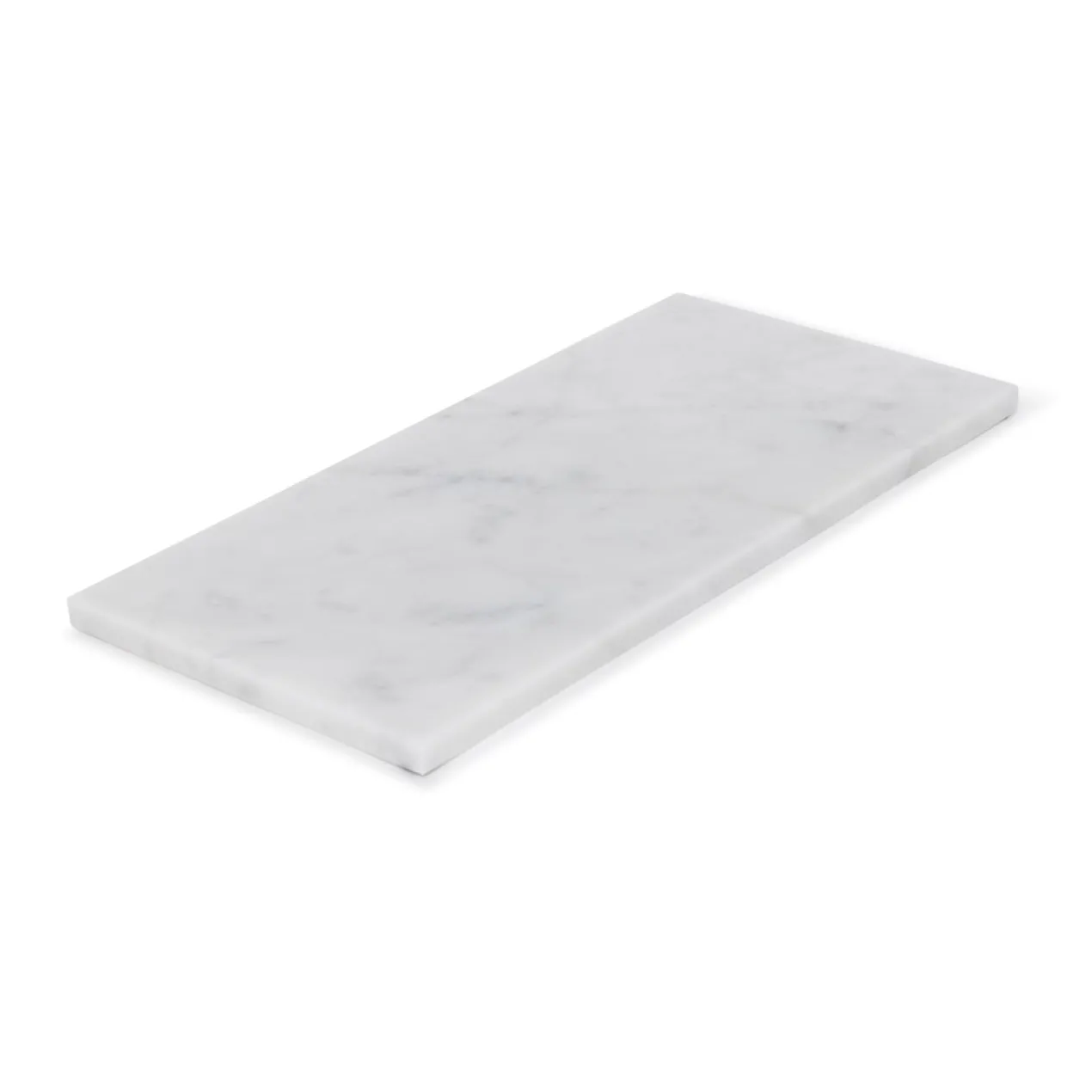 Marmer dienblad rechthoek M wit 15x30cm