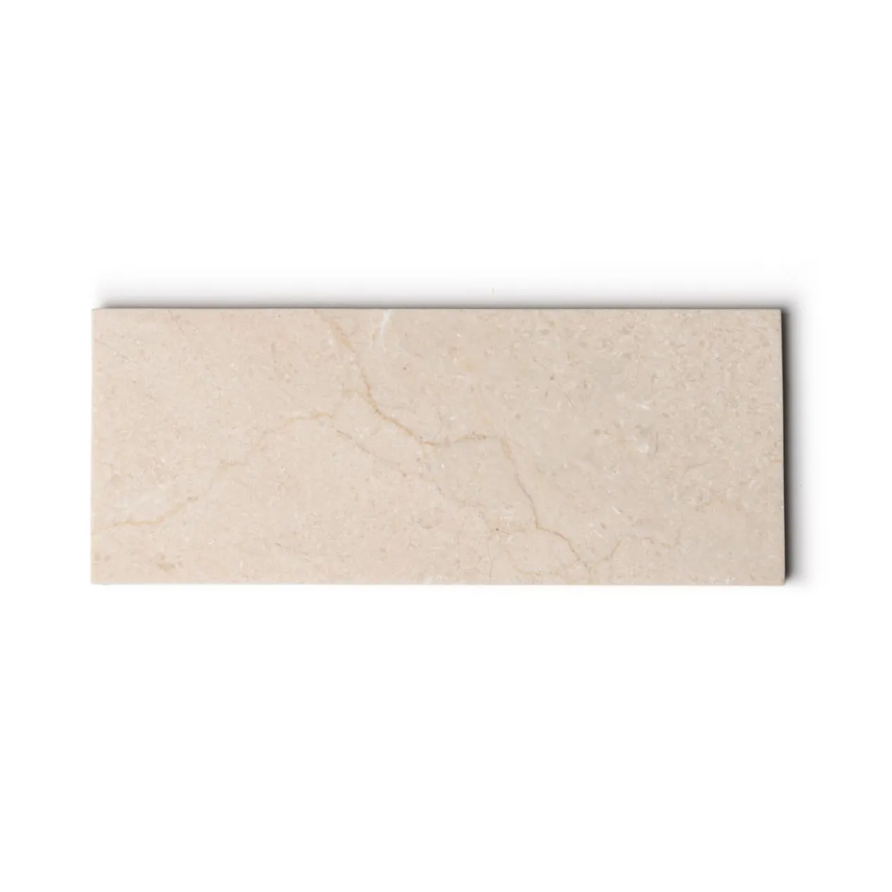 Marmer dienblad rechthoek S beige 10x25cm