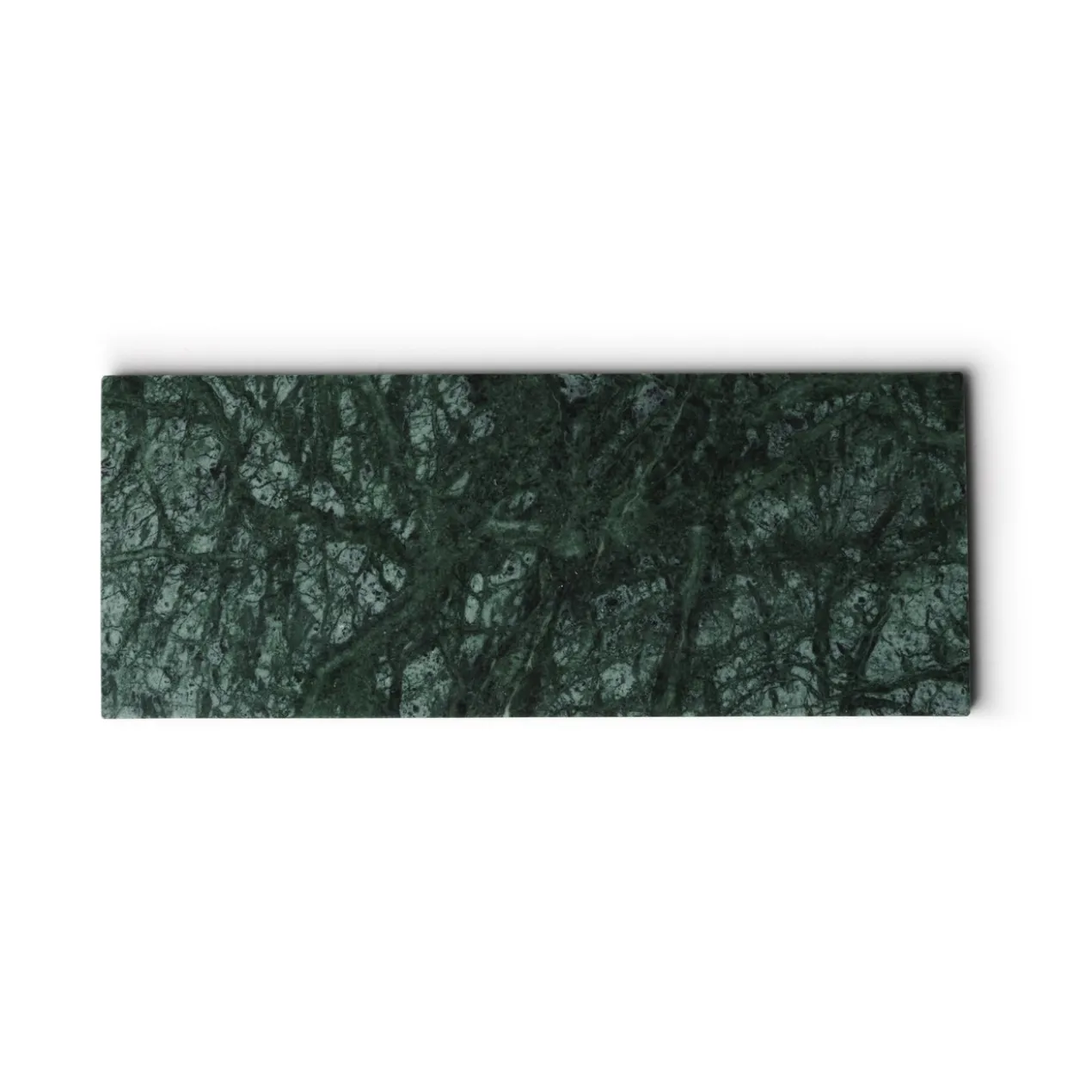 Marmer dienblad rechthoek S groen 10x25cm
