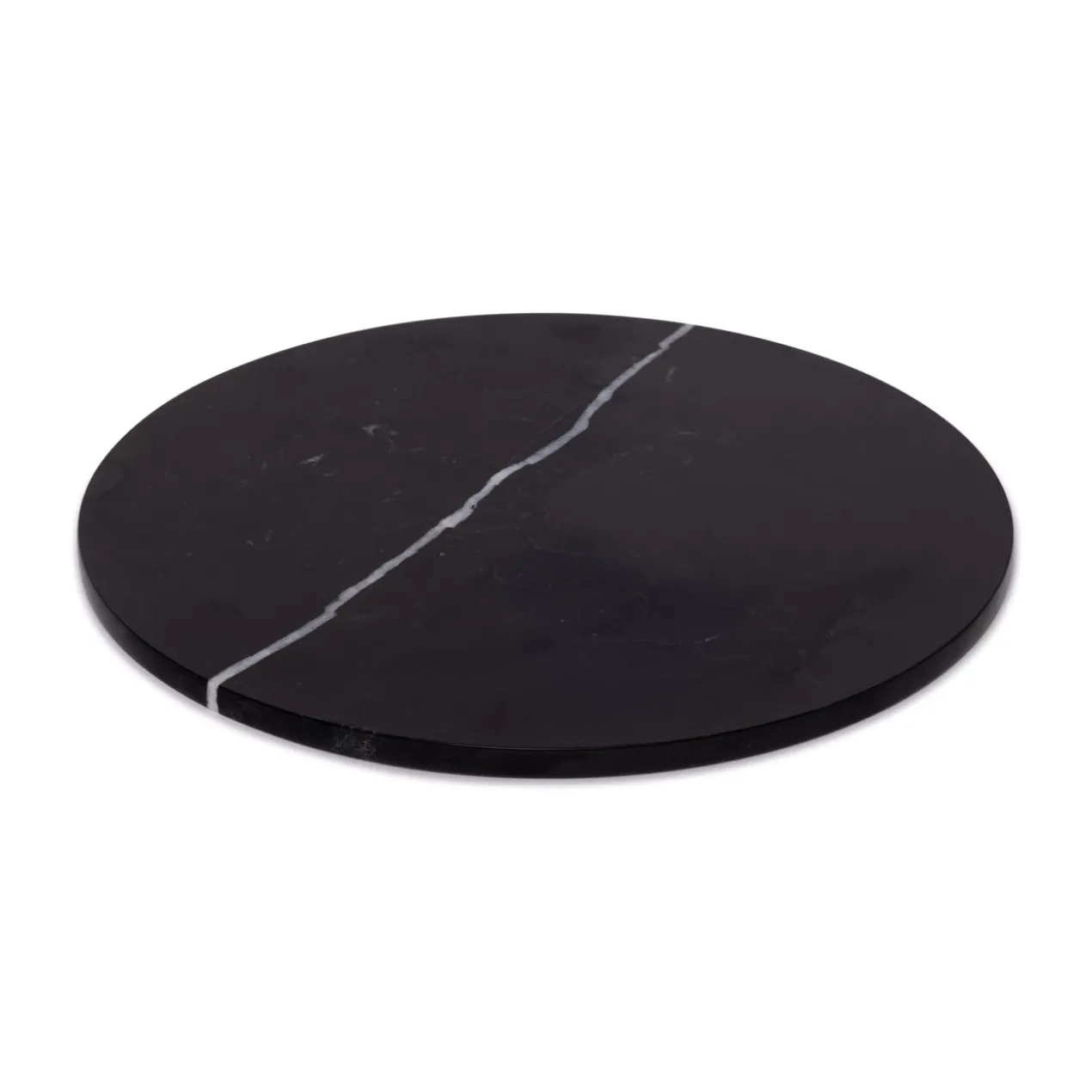 Marmer dienblad rond Ø30cm zwart