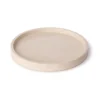 Marmer dienblad rond met rand Ø30cm beige