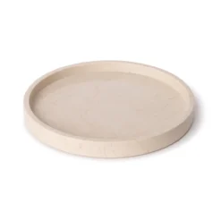 Marmer dienblad rond met rand Ø30cm beige