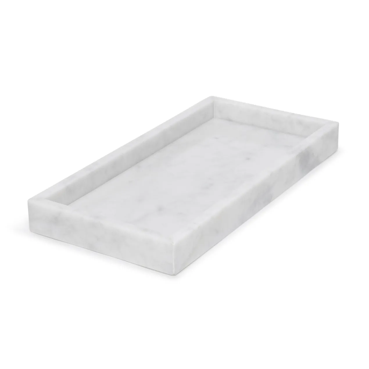 Marmer dienblad tray 15x30cm wit