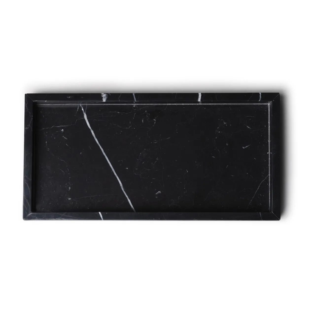 Marmer dienblad tray 15x30cm zwart