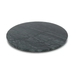 Marmer rond dienblad Ø30cm groen