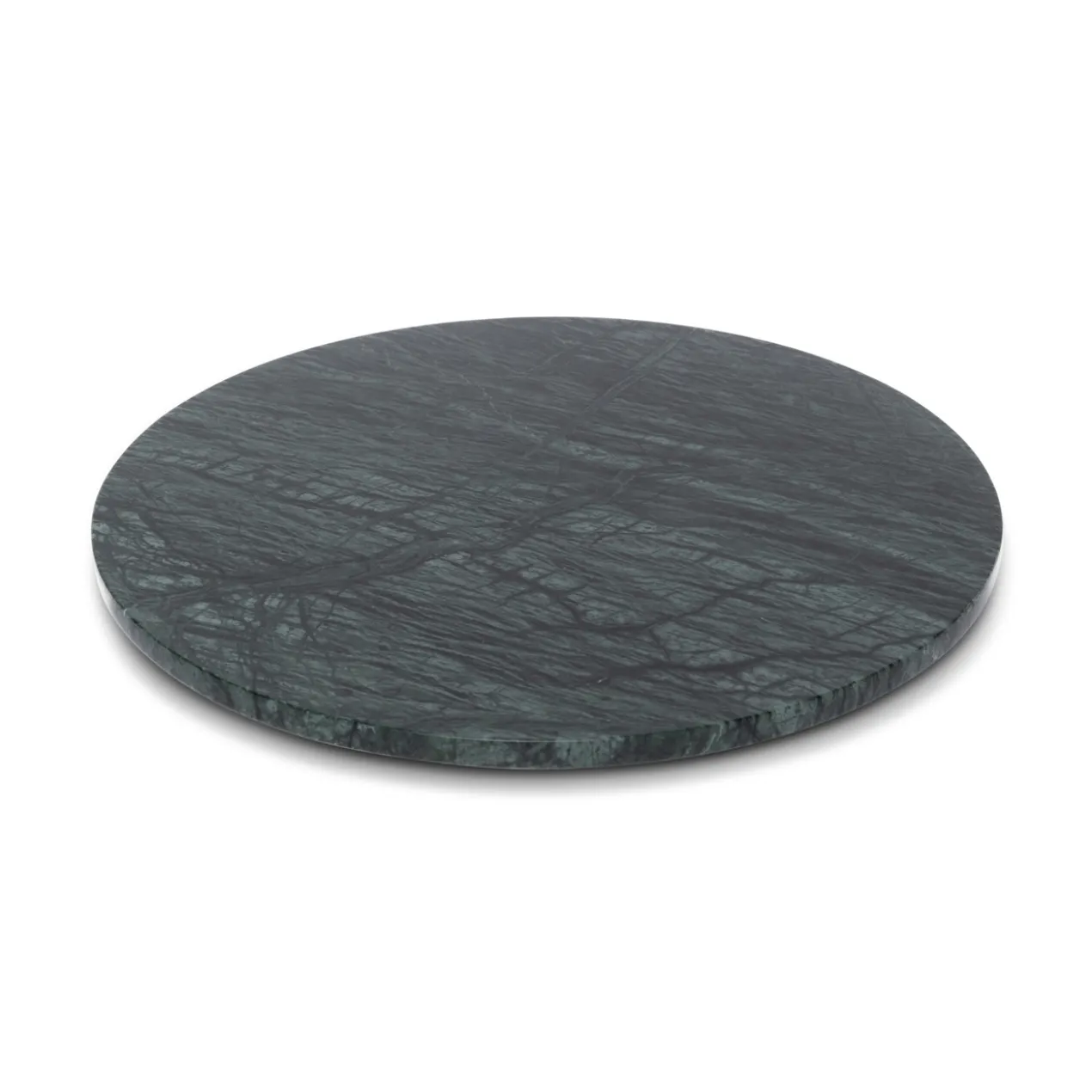 Marmer rond dienblad Ø30cm groen