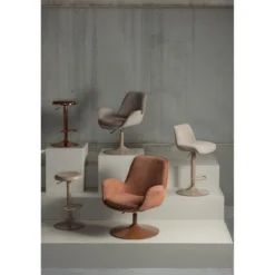 Marten in hoogte verstelbare fauteuil oranje