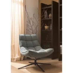 Maudi draaifauteuil blauw