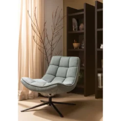 Maudi draaifauteuil blauw