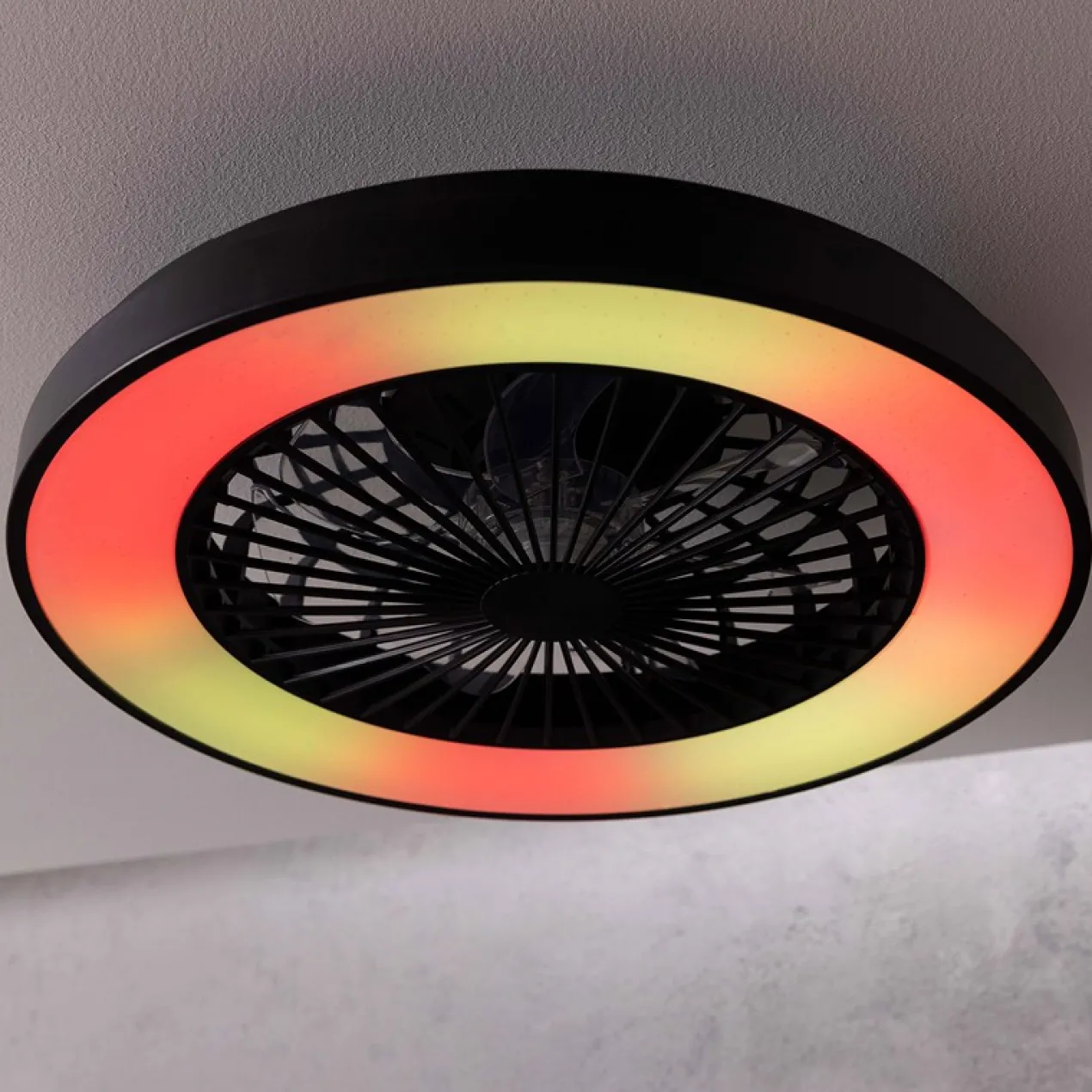 MAZZARO PLAFONDVENTILATOR Ø 48CM ZWART