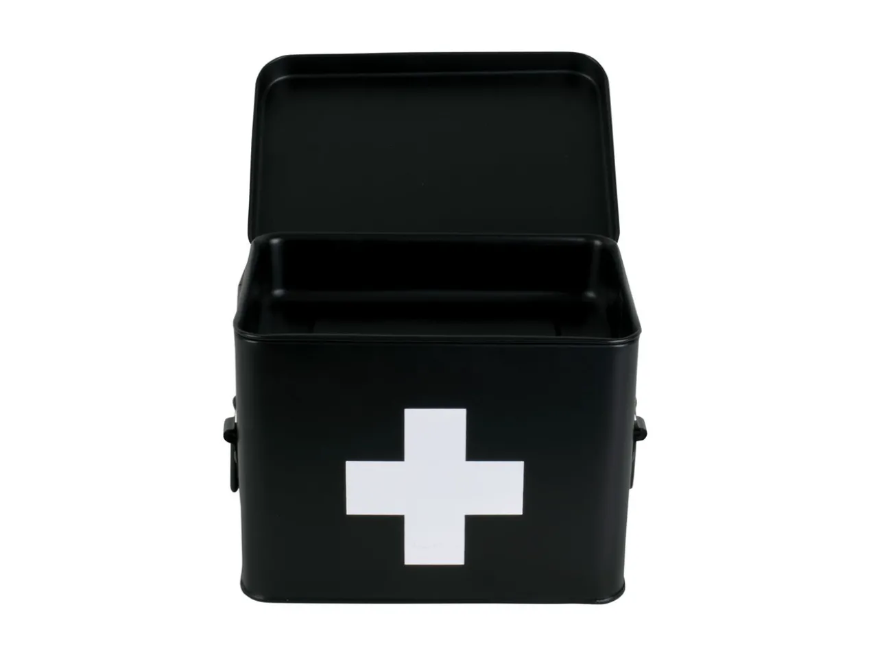 Medicine storage box medium metal matt black