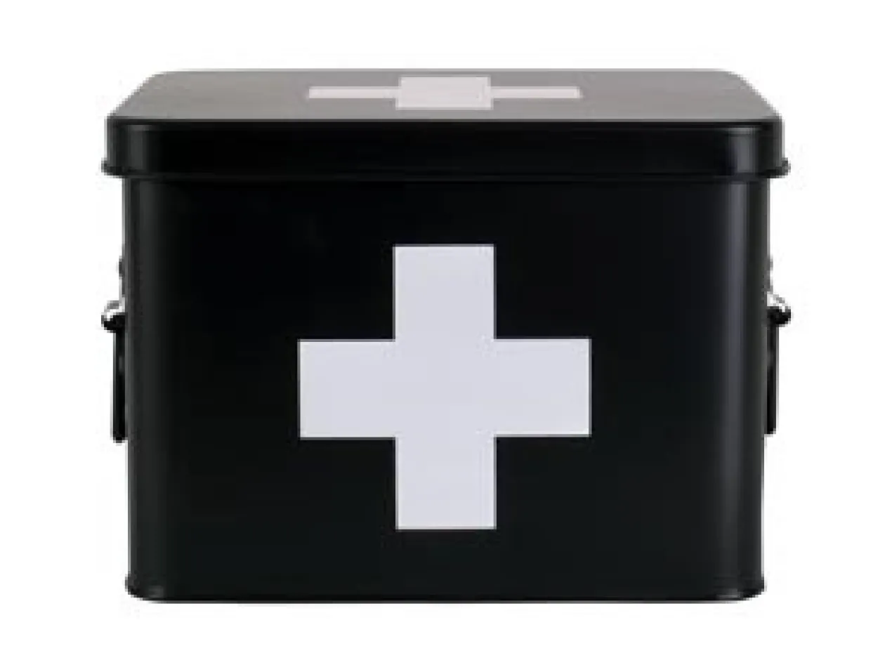 Medicine storage box medium metal matt black