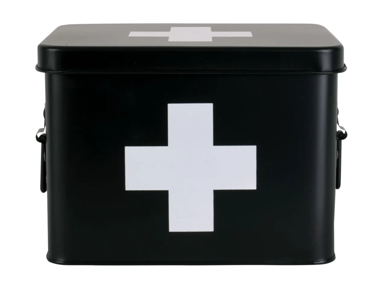 Medicine storage box medium metal matt black