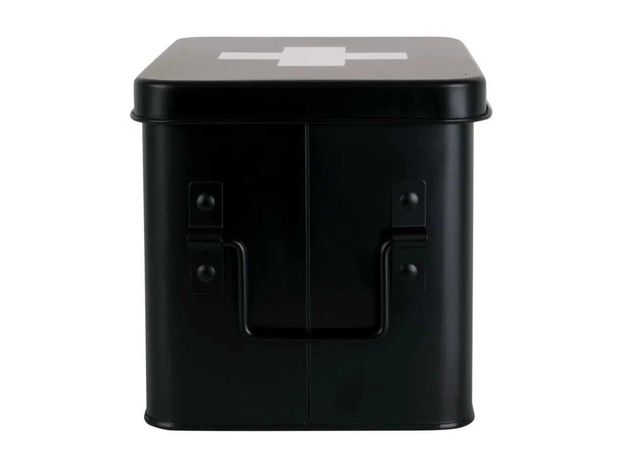 Medicine storage box medium metal matt black