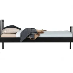 Mees bed metaal zwart 90x200 cm