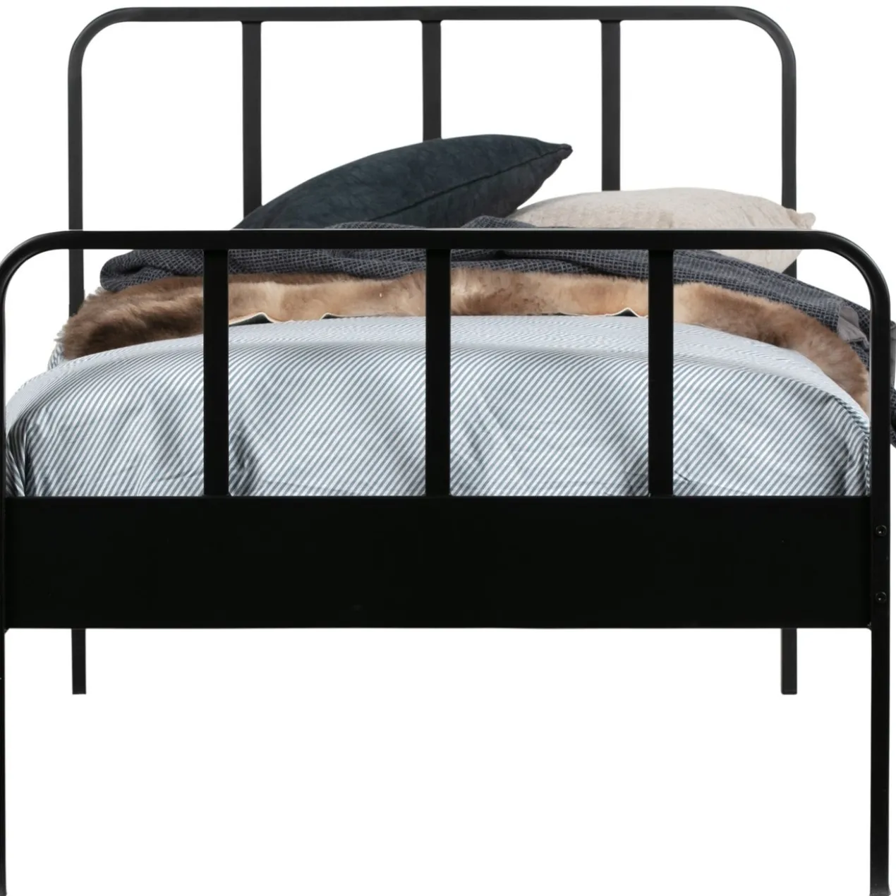 Mees bed metaal zwart 90x200 cm