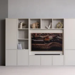 Meggy tv opbergkast 160 cm grenen dust [fsc]