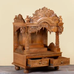Meher - Handgesneden Mandir van Mangohout