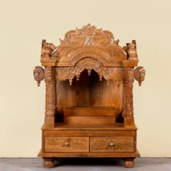 Meher - Handgesneden Mandir van Mangohout