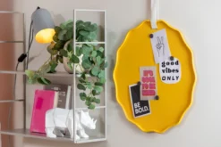 Memo board Funky Wave bright yellow