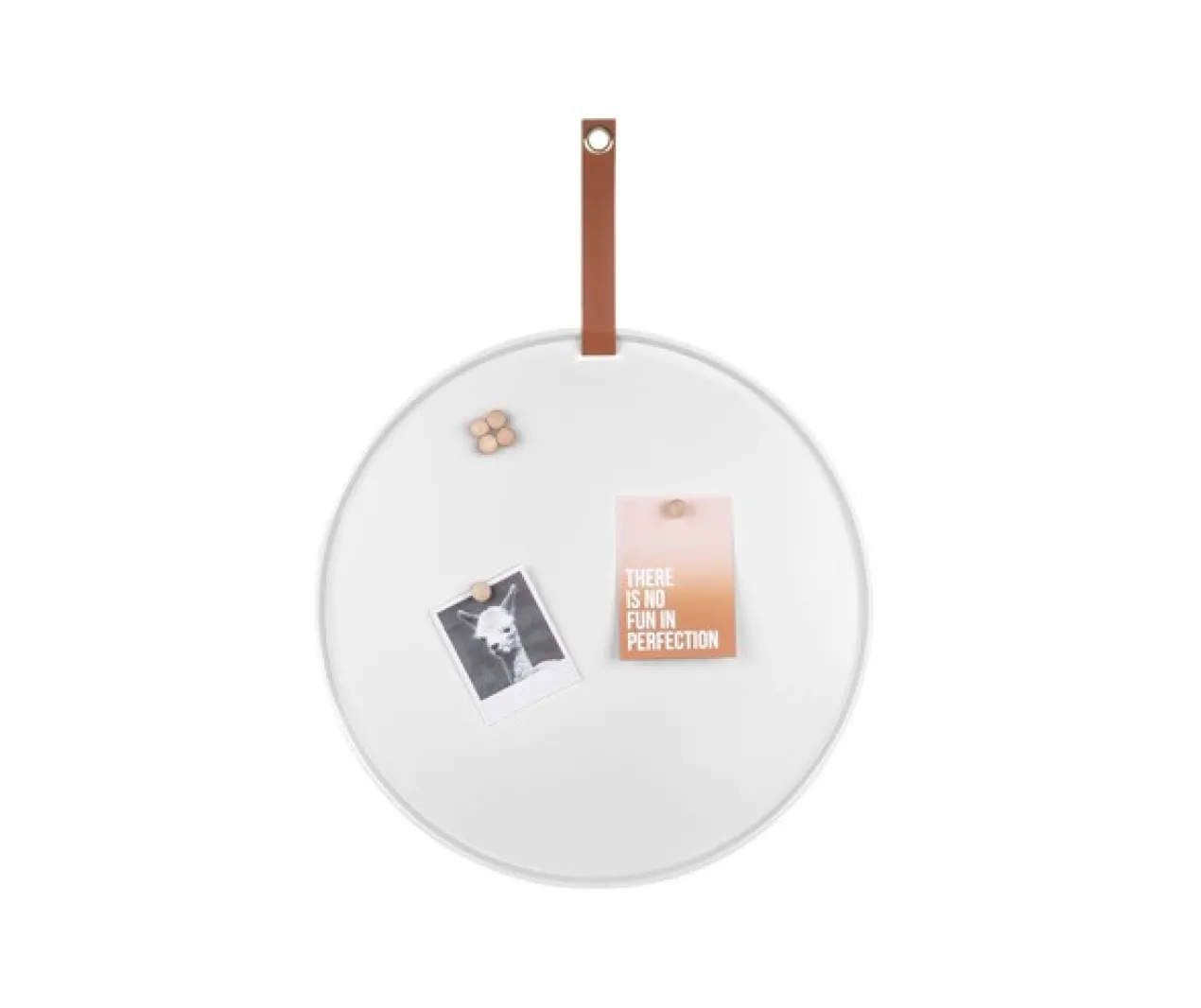 Memo board Perky iron white