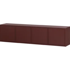 Merel tv meubel grenen bordeauxrood [fsc]