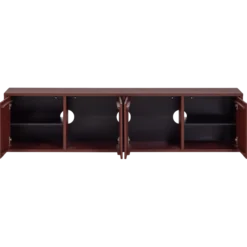 Merel tv meubel grenen bordeauxrood [fsc]