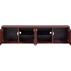 Merel tv meubel grenen bordeauxrood [fsc]