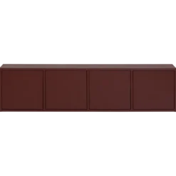 Merel tv meubel grenen bordeauxrood [fsc]
