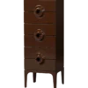 Merge ladekast 6 lades eucalyptushout bruin/rood