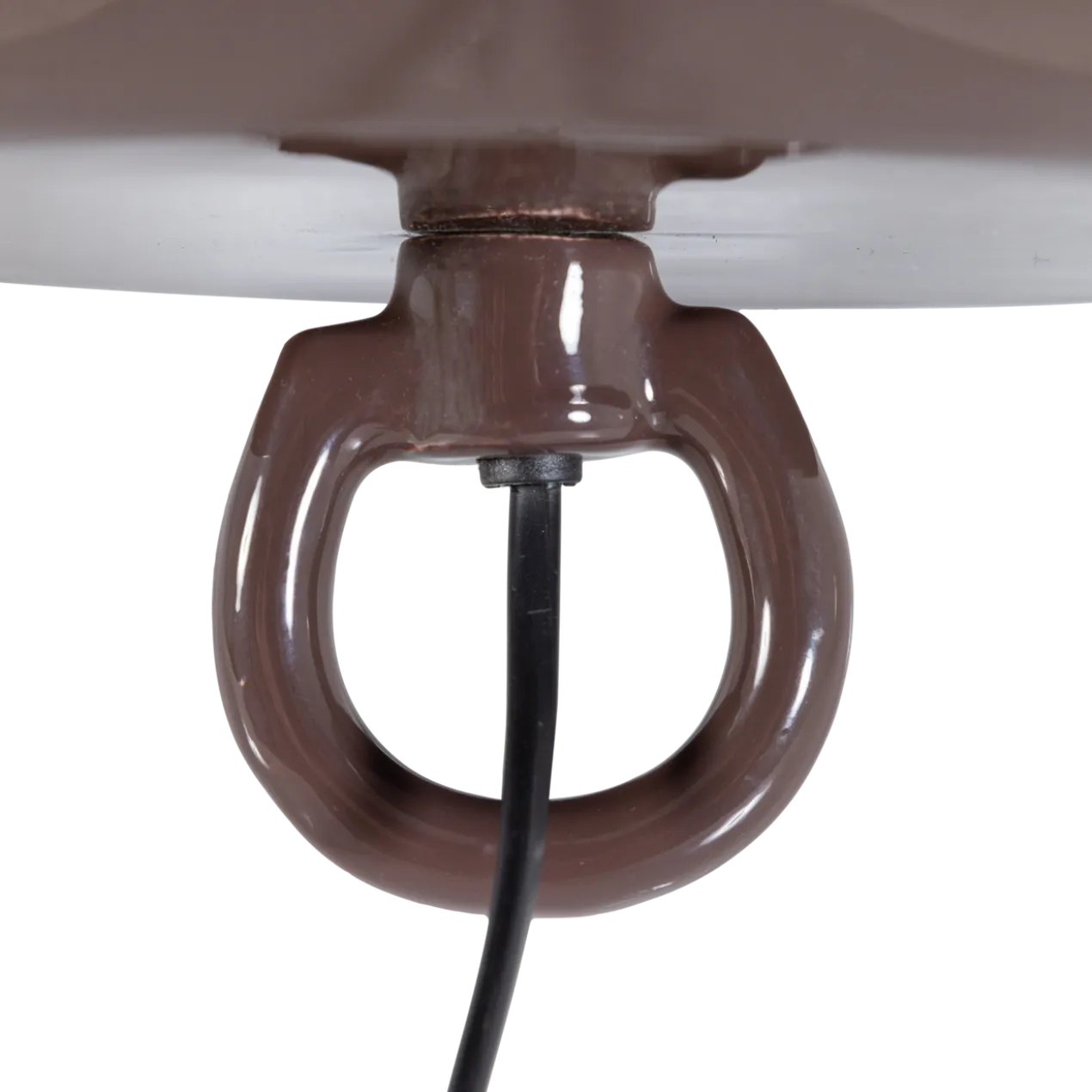Mero tafellamp 34xo35 cm metaal hoogglans bruin