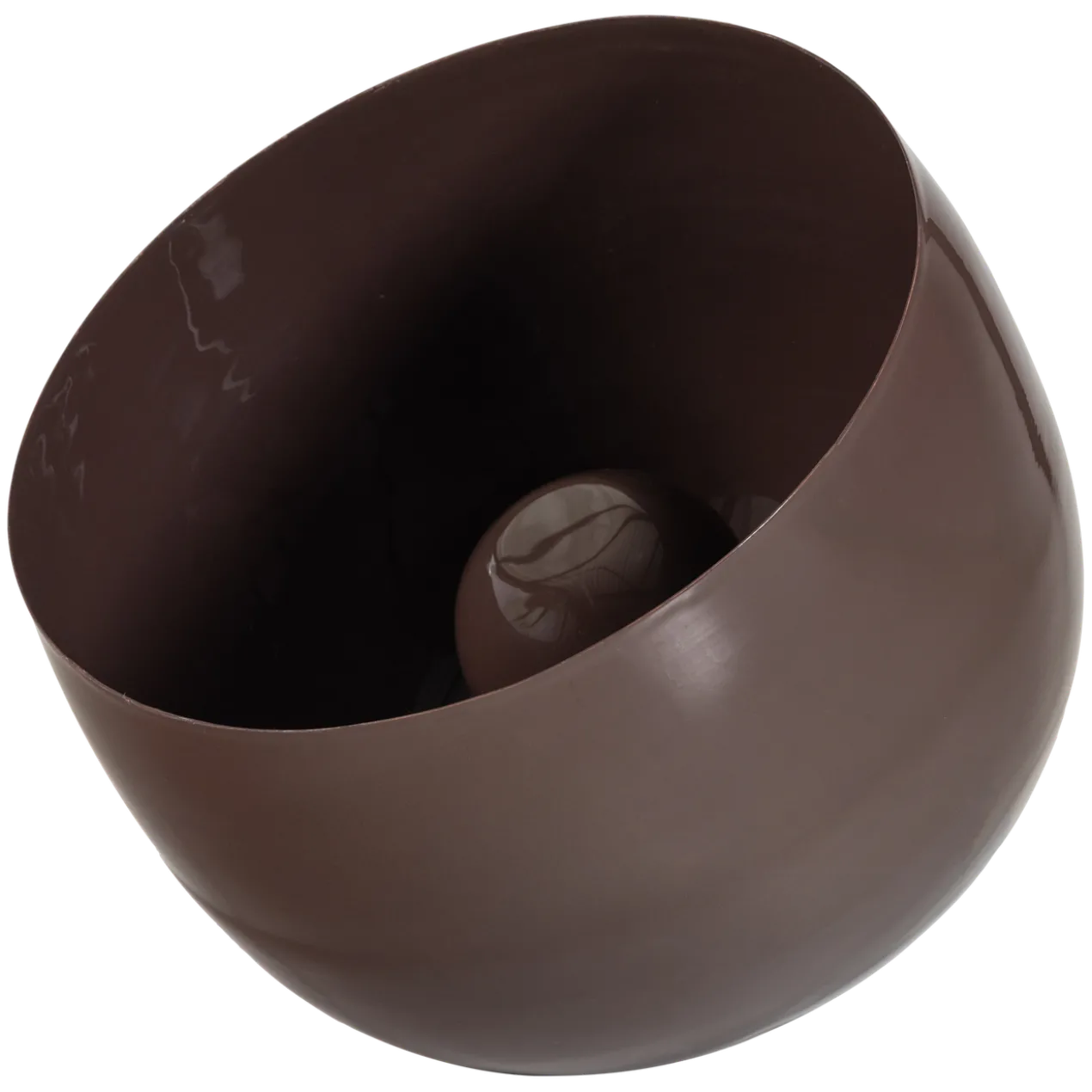 Mero tafellamp 34xo35 cm metaal hoogglans bruin