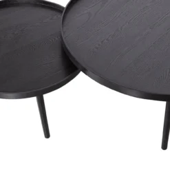 Mesa bijzettafel l 34xo60 cm hout zwart [fsc]