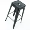 Metalen barkruk Café (zithoogte 65 cm) Zwart