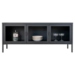 Metalen tv meubel Ellis Ellis metalen tv meubel zwart - 130 x 40 cm