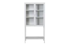 Metalen vitrinekast Claes Wit
