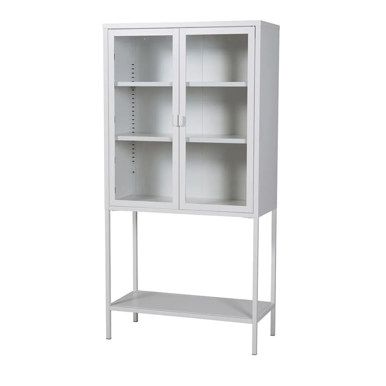 Metalen vitrinekast Claes Wit