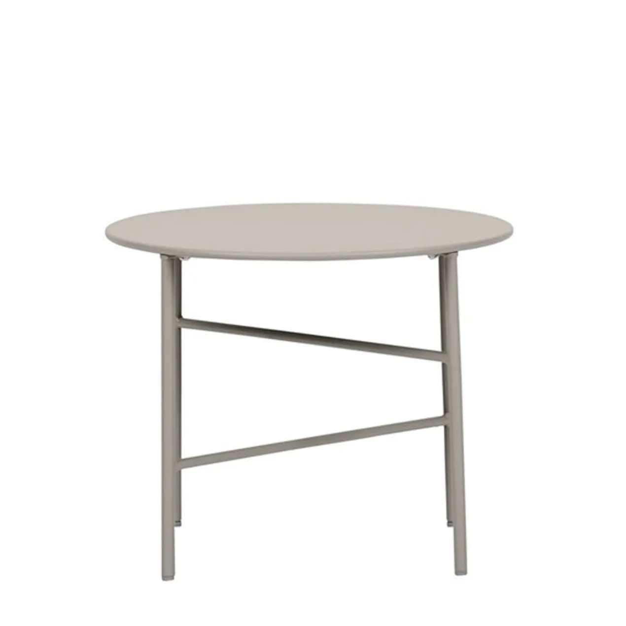 Mila metalen tuin salontafel grijs - Ø 50 cm